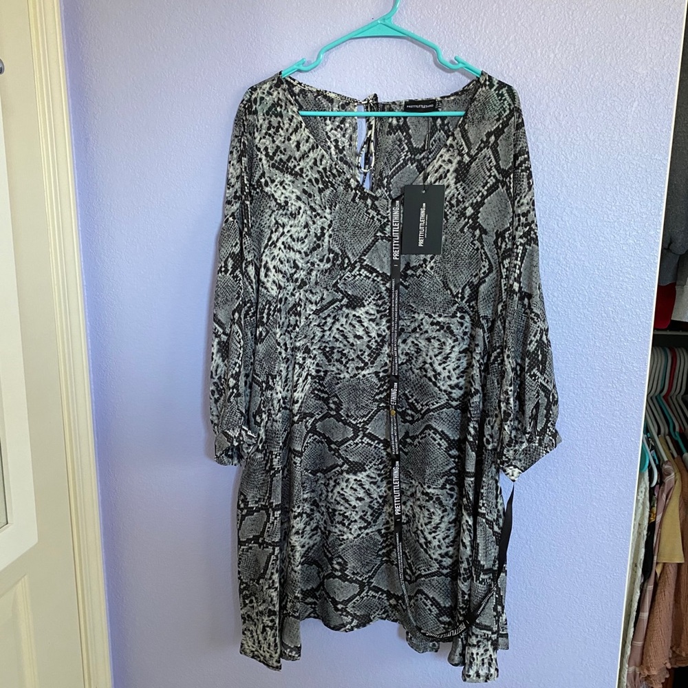 Pretty Little Thing Snakeskin dress